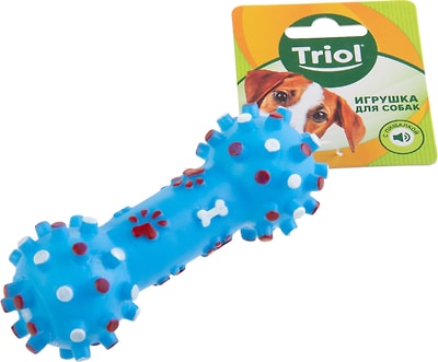 Игрушка для собак Triol Гантель с шипами в ассортименте