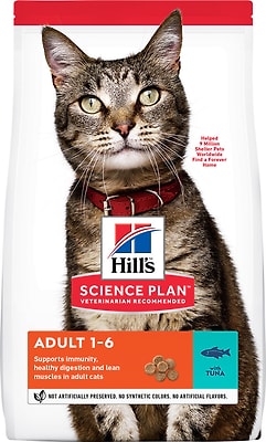 Сухой корм для кошек Hills Science Plan Adult с тунцом 3кг