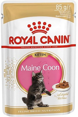 Корм для котят Royal Canin Kitten Maine Coon для породы Мейн-кун Соус 85г