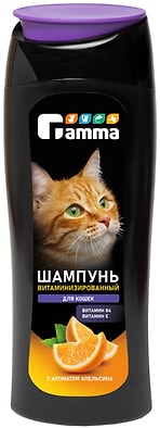 Шампунь для кошек Gamma витаминизированный с ароматом апельсина 400мл
