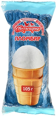 Мороженое Свитлогорье Пломбир со вкусом ваниль 105г