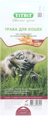 Трава для кошек TiTBiT Овес 40г