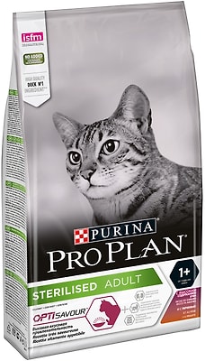 Сухой корм для стерилизованных кошек Pro Plan Optisavour Sterilised с уткой и печенью 1.5кг