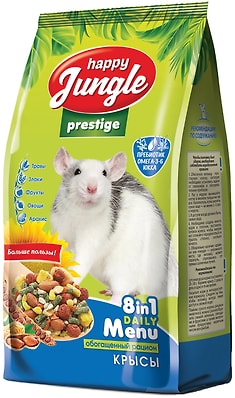 Корм для грызунов Happy Jungle для крыс 500г