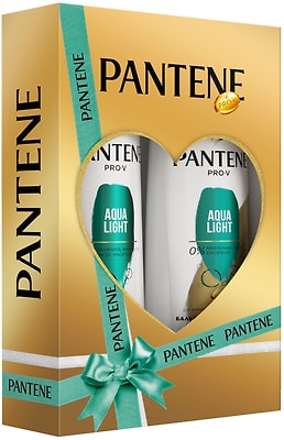 Подарочный набор Pantene Aqua Light шампунь 250мл и бальзам-ополаскиватель 200мл