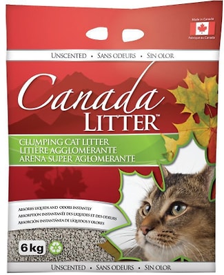 Наполнитель для кошачьего туалета Canada Litter неароматизированный 6кг