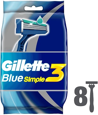 Бритва Gillette Blue Simple 3 одноразовые 8шт