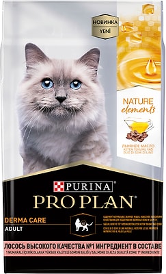 Сухой корм для кошек Purina Pro Plan Nature Elements Derma Care с лососем 7кг