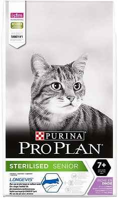 Сухой корм для пожилых кошек Pro Plan Longevis Delicate Senior 7+ для чувствительного пищеварения с индейкой 10кг