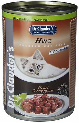 Влажный корм для кошек Dr.Clauders с сердцем 415г