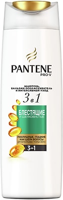 Шампунь для волос Pantene Pro-V 3в1 Блестящие и Шелковистые 360мл