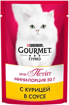 Влажный корм для кошек Gourmet с курицей 50г