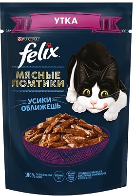Влажный корм для кошек Felix с уткой 75г