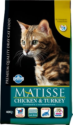 Сухой корм для кошек Matisse Курица с индейкой 400г