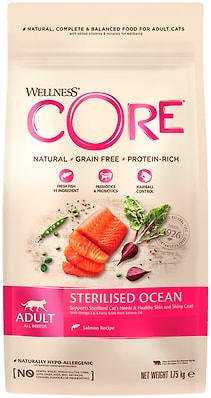 Сухой корм для кошек Core из лосося для стерилизованных и кастрированных 1.75кг