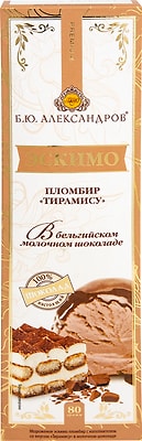 Мороженое Б.Ю.Александров Пломбир Тирамису 80г