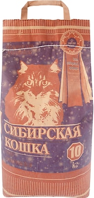 Наполнитель для кошачьего туалета Сибирская кошка Супер комкующийся 10кг