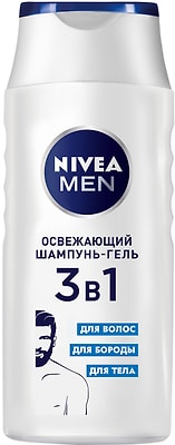 Шампунь-гель Nivea Men 3в1 Освежающий 250мл