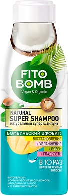Шампунь для волос Fito Bomb Восстановление Увлажнение Блеск Гладкость 250мл