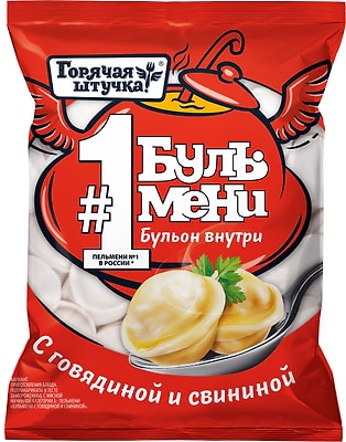 Пельмени Горячая штучка Бульмени с говядиной и свининой 430г