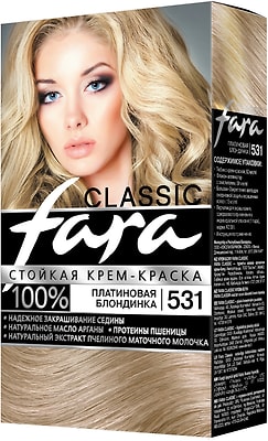Крем-краска для волос Fara Classic 531 Платиновая блондинка