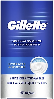 Бальзам после бритья Gillette 3в1 Мгновенное увлажнение 50мл