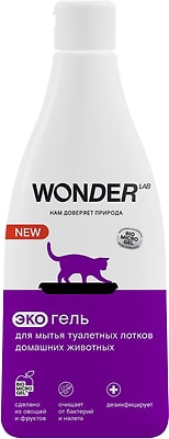 Экогель Wonder Lab для мытья туалетных лотков домашних животных 550мл