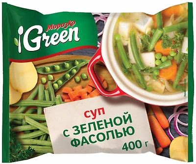 Смесь овощная Морозко Green Суп с зеленой фасолью 400г