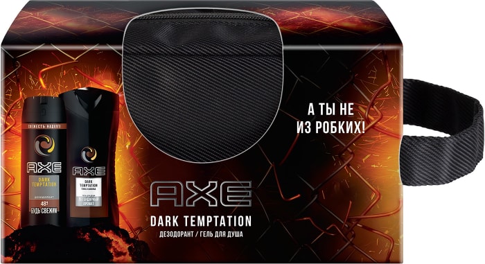 Подарочный набор акс. Набор Axe Dark Temptation подарочный. Axe Dark Temptation набор подарочный гель для душа дезодорант. Подарочный набор Axe Dark Temptation гель для душа 250мл + дезодорант 150мл. Подарочный набор дарк Темптейшн.