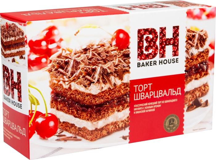 Торт Baker House Шварцвальд бисквитный 350г - купить с доставкой в ...