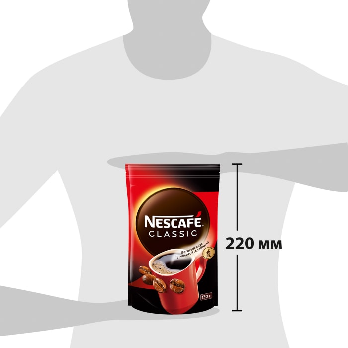 Кофе нескафе отзывы. Nescafe Classic 130. Nescafe Classic растворимый с добавлением молотой арабики пакет. Нескафе в мягкой упаковке. Нескафе Классик 130г пакет.