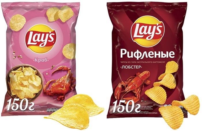 Фото чипсов lays с крабом