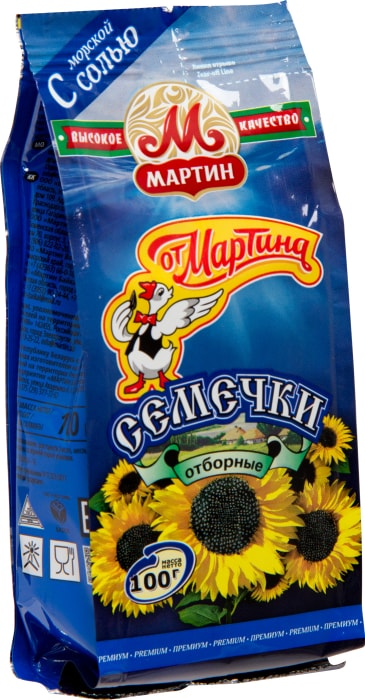 Семечки От Мартина Отборные обжаренные с морской солью 100г - купить с ...