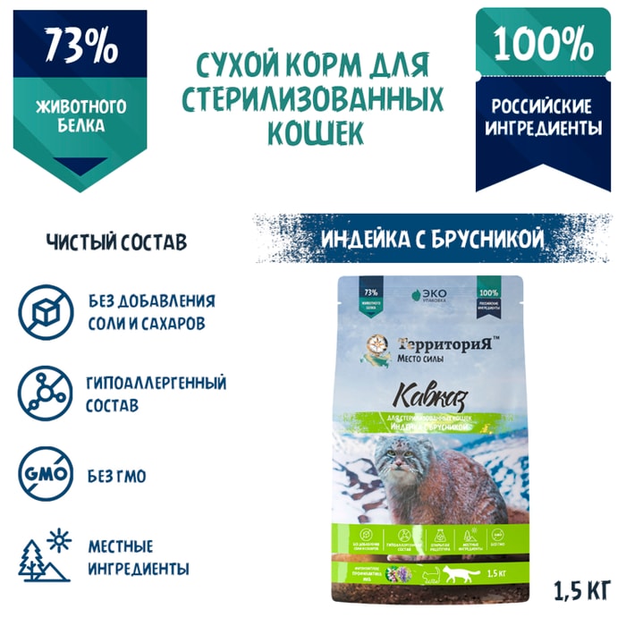 Территория корм для кошек