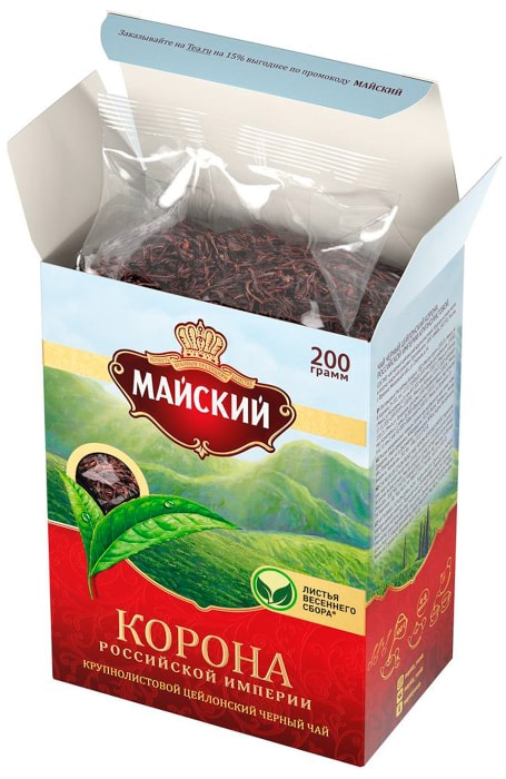 Чай Майский, Корона Российской Империи, листовой, 200 г - купить с ...