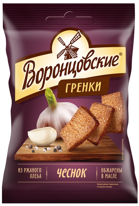 Сухарики гренки с чесноком