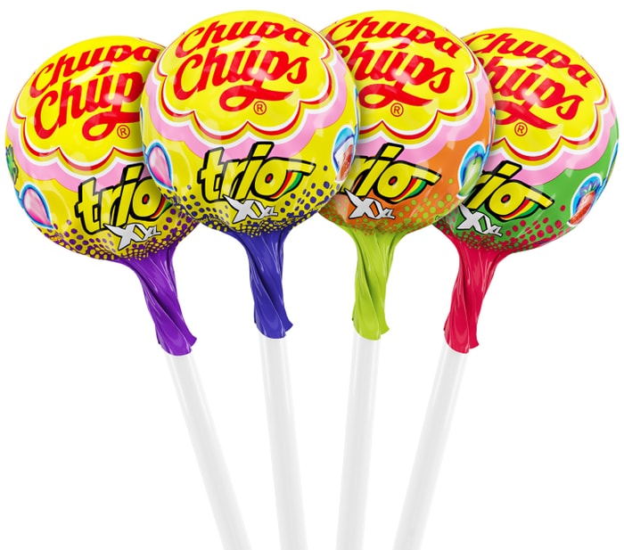 Карамель chupa chups шоубокс Тропик ассорти 12гр