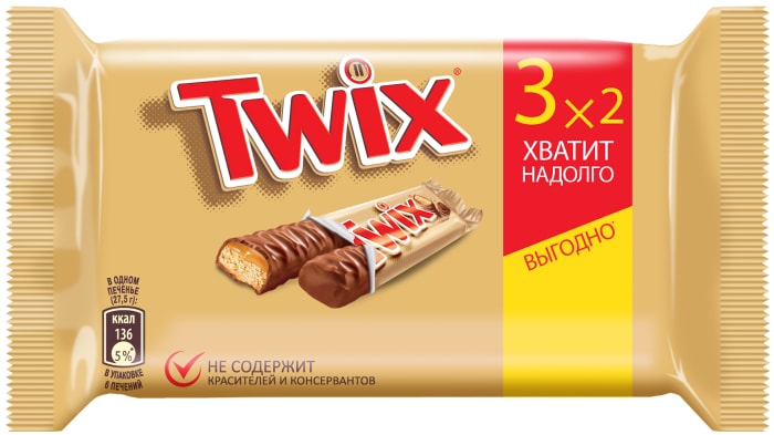 Печенье сахарное Twix с карамелью и шоколадом 165г - купить с доставкой в  Vprok.ru Перекрёсток по цене 151.00 руб.