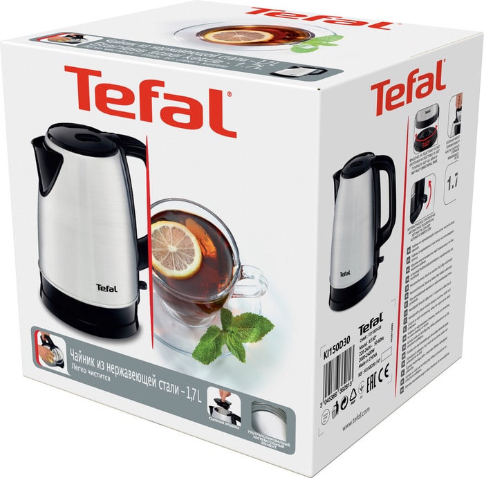 Отзывы электрический. Электрочайник Tefal ki150d30. Электрочайник Tefal ki150d30 серебристый. Чайник электрический Tefal ki150d30 1.7 л Silver. Чайник Tefal ki 150d30 черный, корпус: металл, 1,7 л, 2200 Вт, диск.