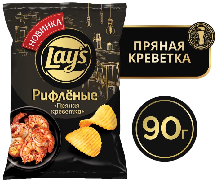 Чипсы Лейс Lay`s Бекон 50 грамм