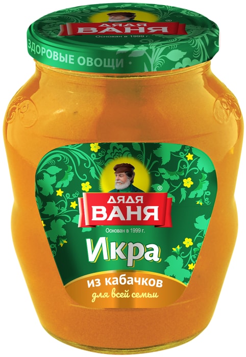 Икра Дядя Ваня из кабачков 680г - купить с доставкой в Vprok.ru ...