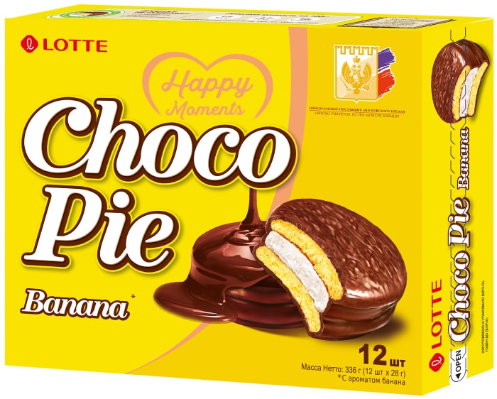 Lotte Choco Pie Banana 12 28