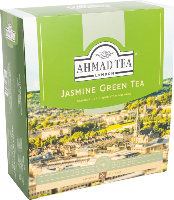 Чай ахмад пакетики купить. Чай Ахмад зеленый с жасмином 100 пак. Ахмат чай зелёный с жасмином. Чай зеленый Ahmad Tea Jasmine листовой 100г.