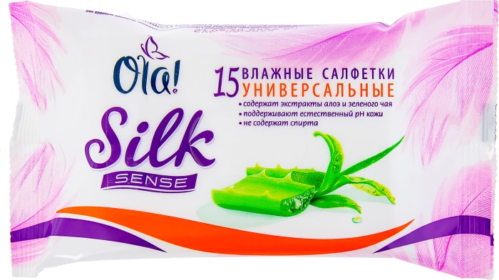 Салфетки шелк. Ola Silk sense.