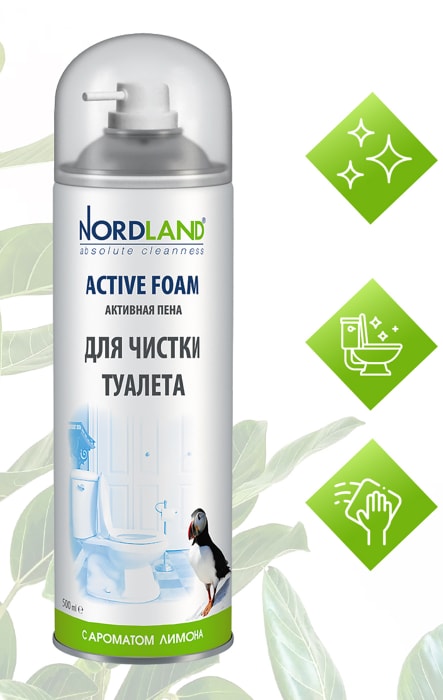 Nordland active foam для чистки туалета