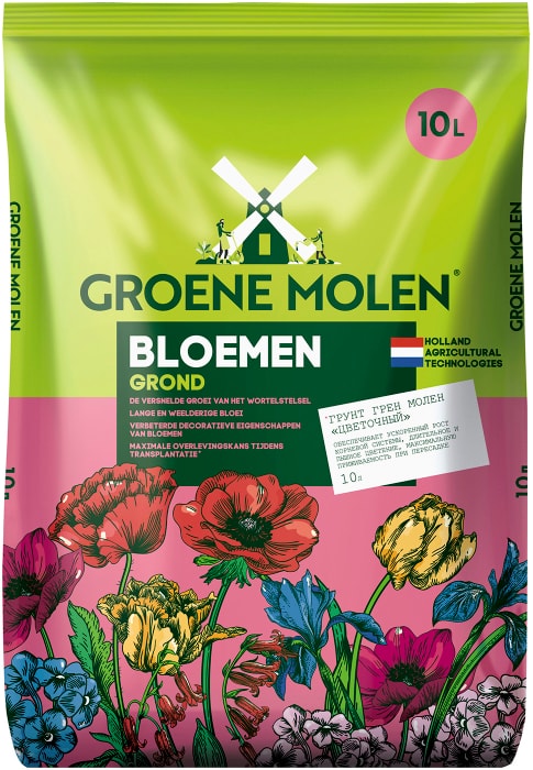 Грунт Peter Peat Groene Molen Цветочный 10л - купить с доставкой в ...
