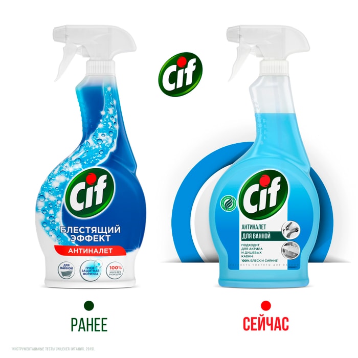 Средство чистящее Cif Легкость чистоты Антиналет для ванной для акрила ...