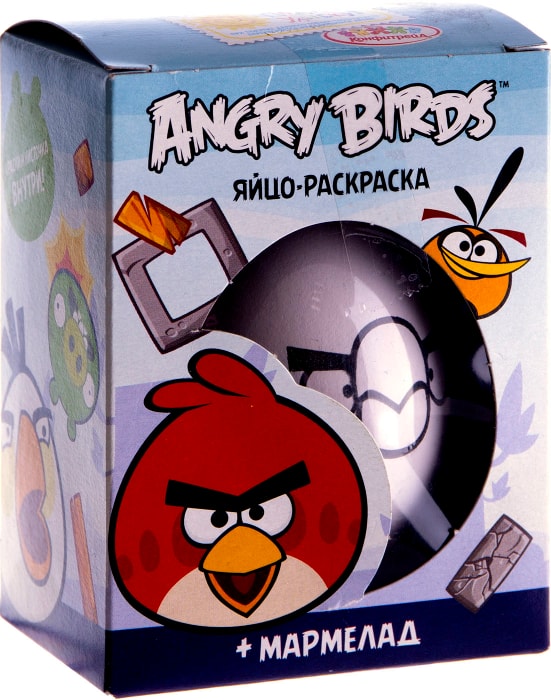 Angry Birds. Раскраска (синяя)