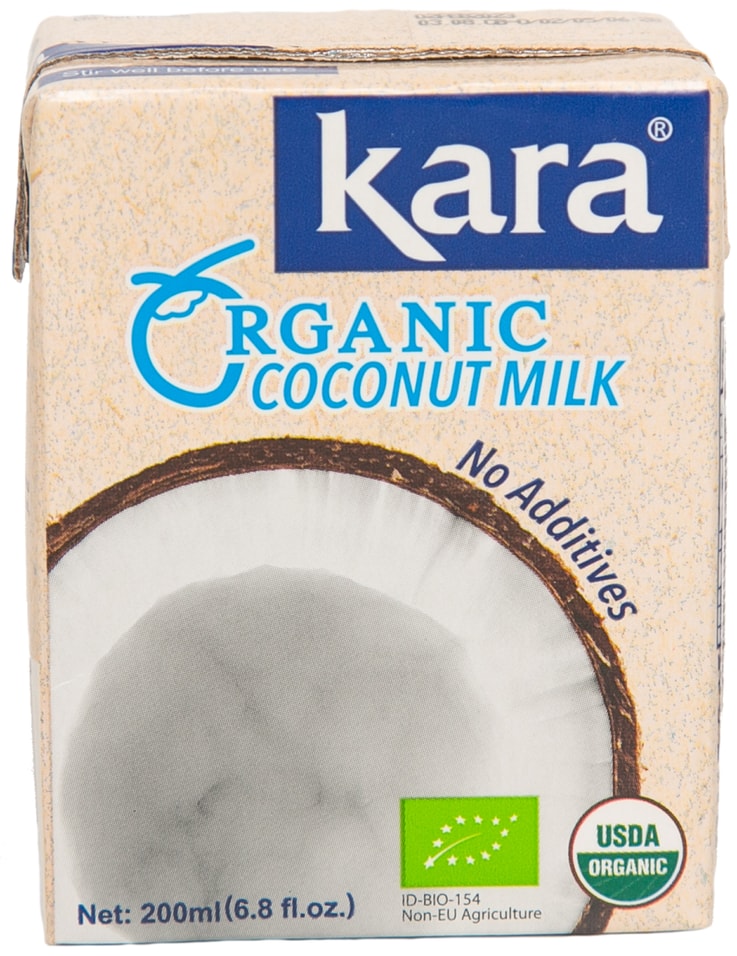 Напиток растительный Kara Organic кокосовый 17% 200мл