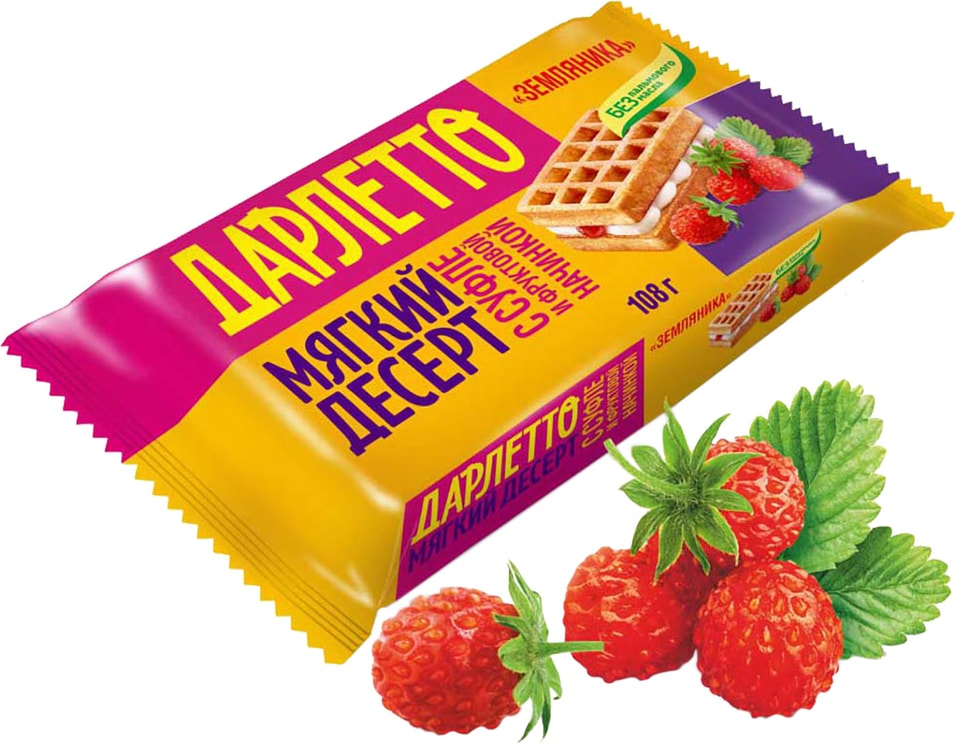 Десерт Дарлетто С суфле земляника 108г